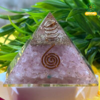 Rose Quartz Orgone Pyramid