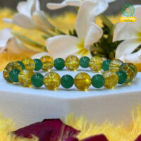 Jovial Vision Business Booster Bracelet (Citrine & Green Aventurine)