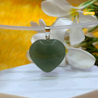 Jovial Vision Green Aventurine Heart Pendant